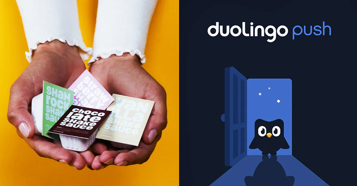 Images of the Duolingo logo as a reference to April Fools' Prankvertising on Social Media