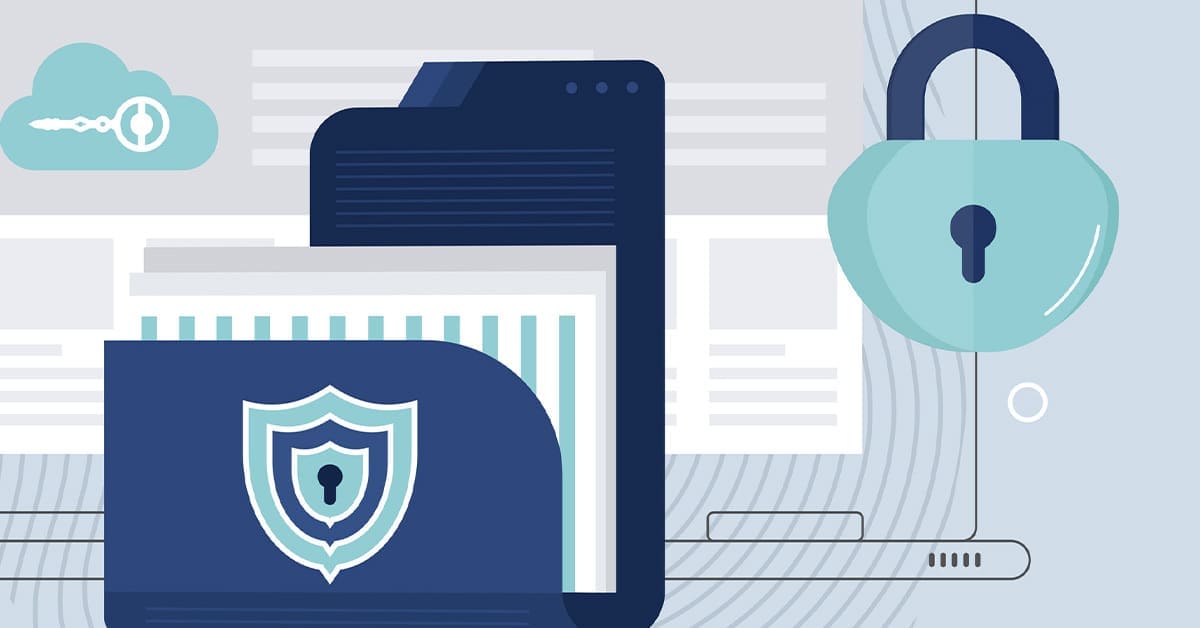 Icons depicting digital privacy