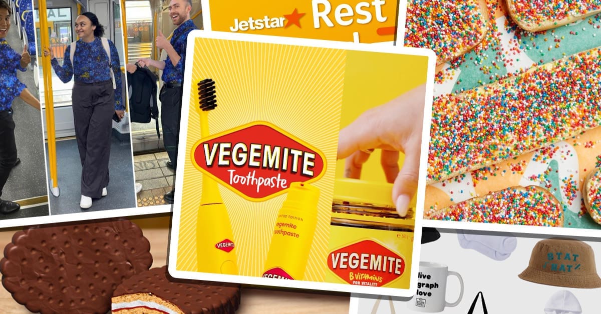 A compilation of 2024 April Fools Marketing creative