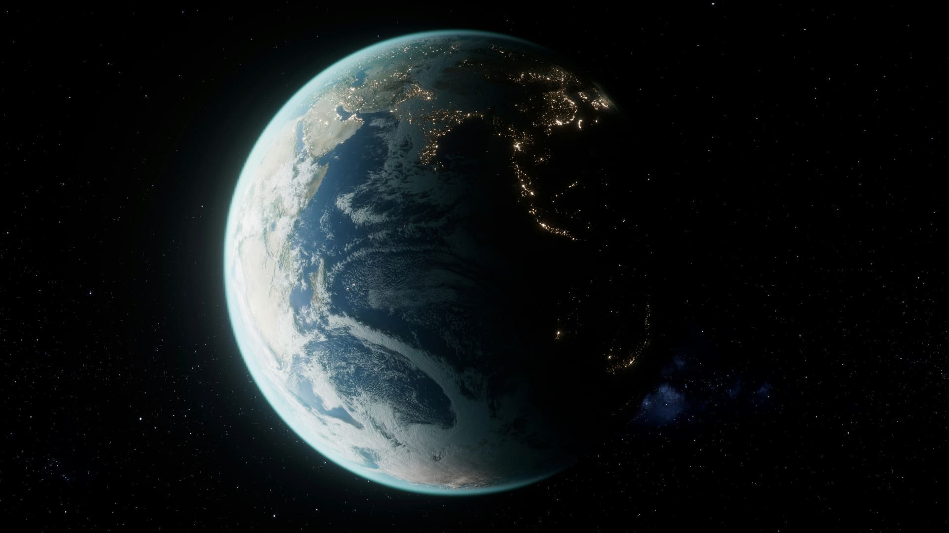 View of Earth from space, highlighting the APAC region and symbolising the global reach and precision of ABM strategies in APAC.
